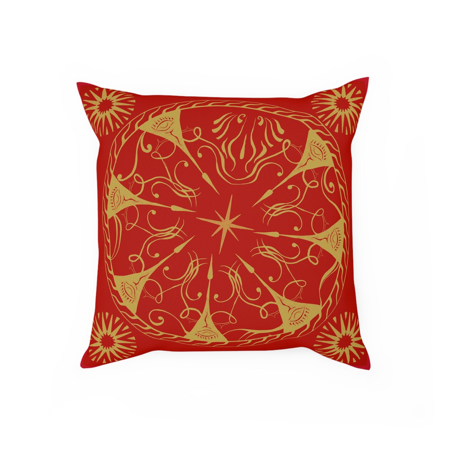 Red Psychedelic Cushion