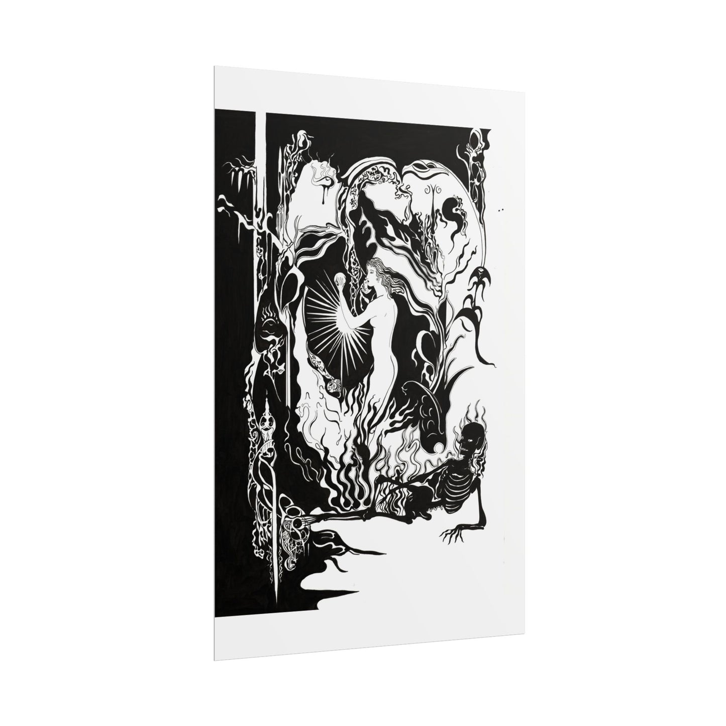 Eros and Thantos art Print