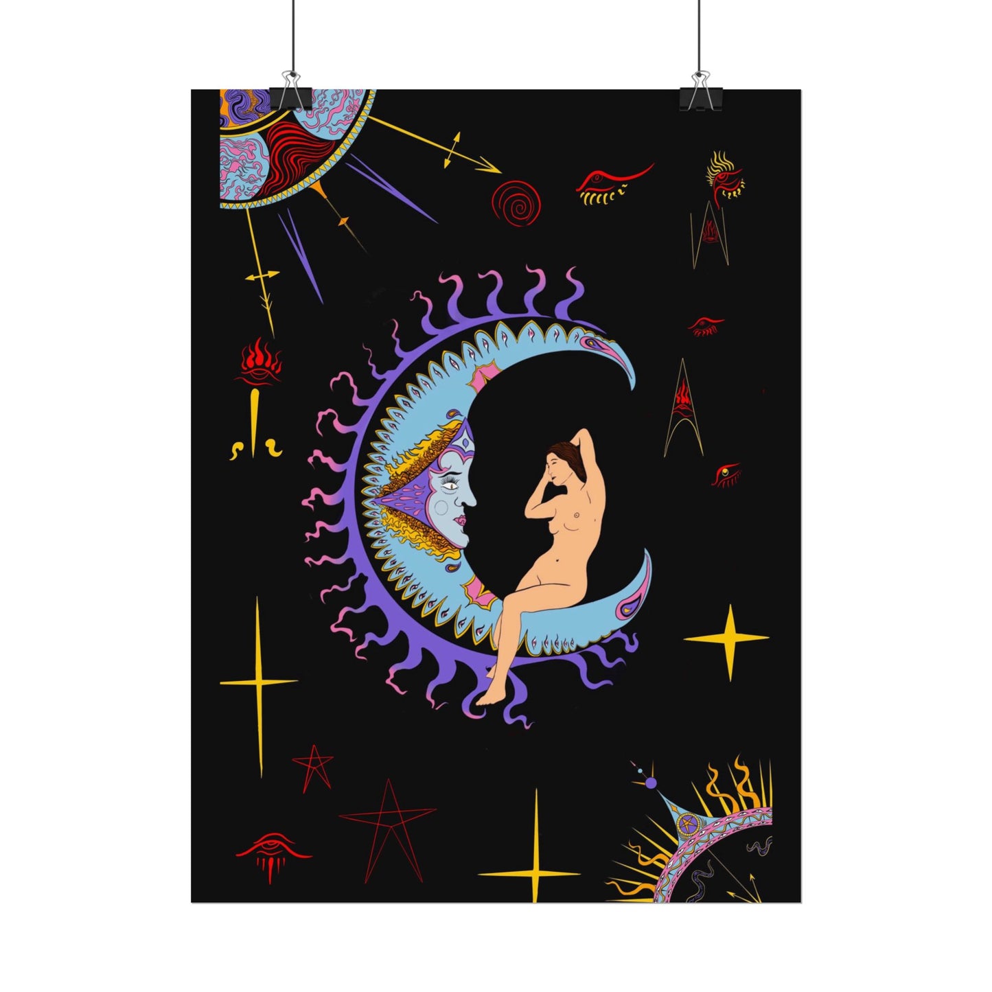 The Moon Tarot Art Print