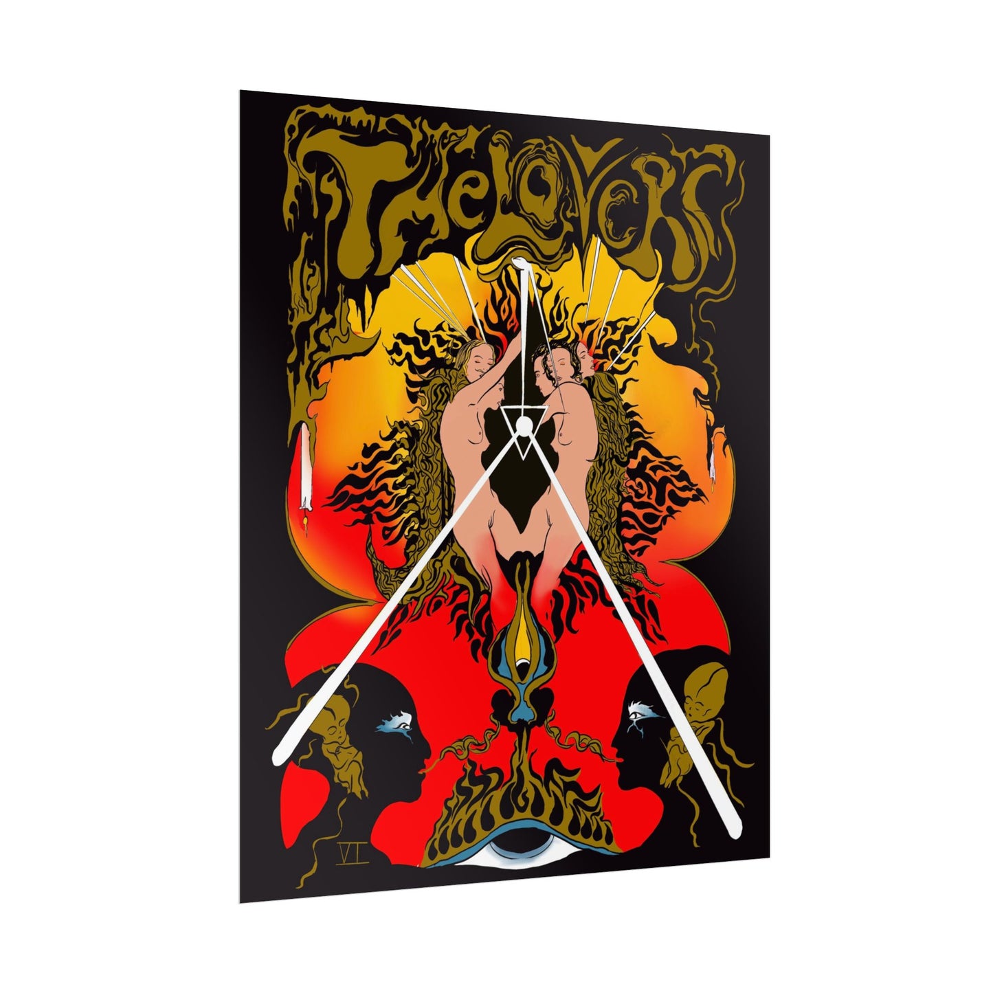 The Lovers Tarot Art Print