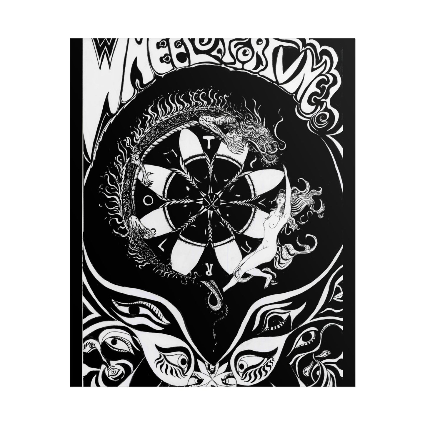 The Wheel of Fortune Tarot Art Print