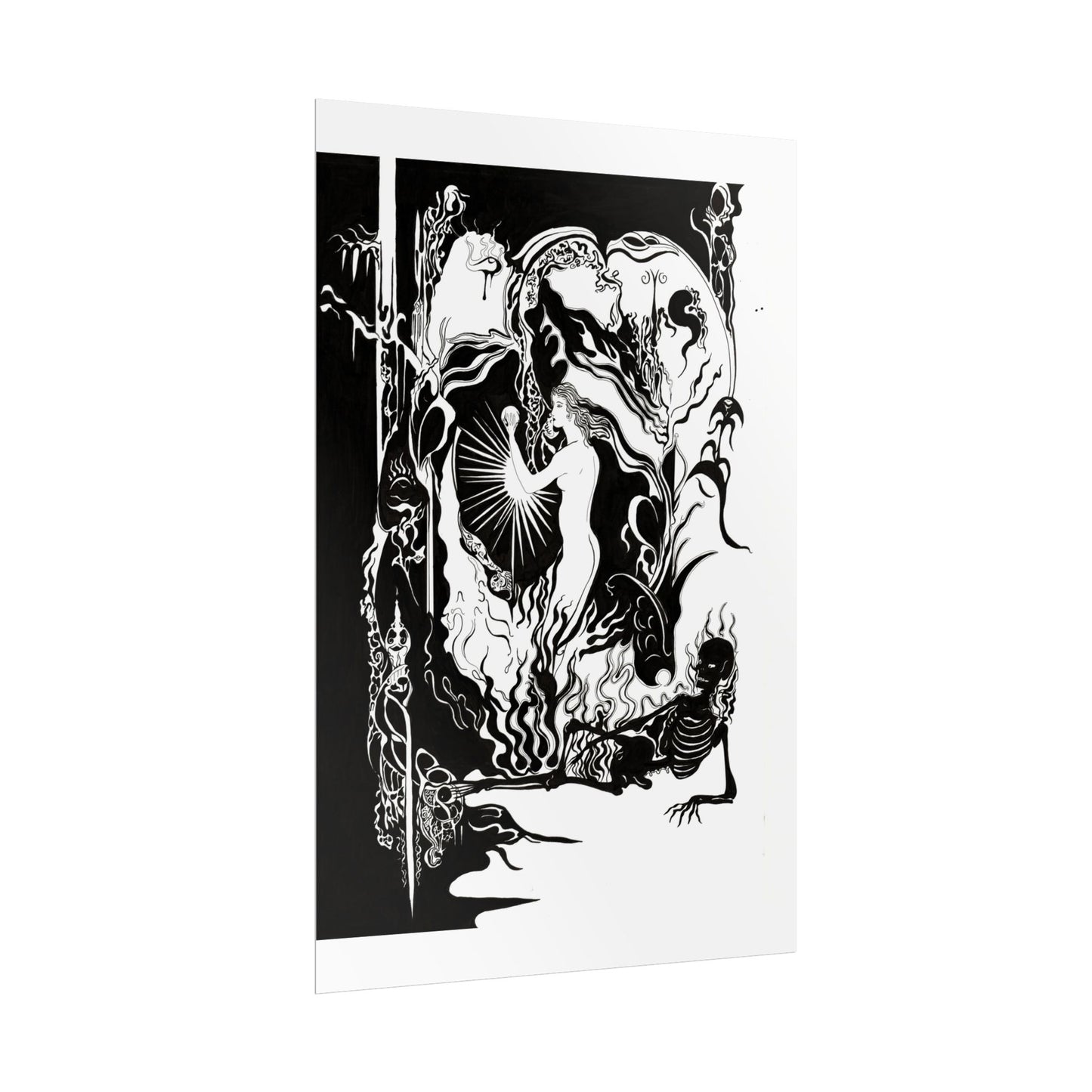 Eros and Thantos art Print