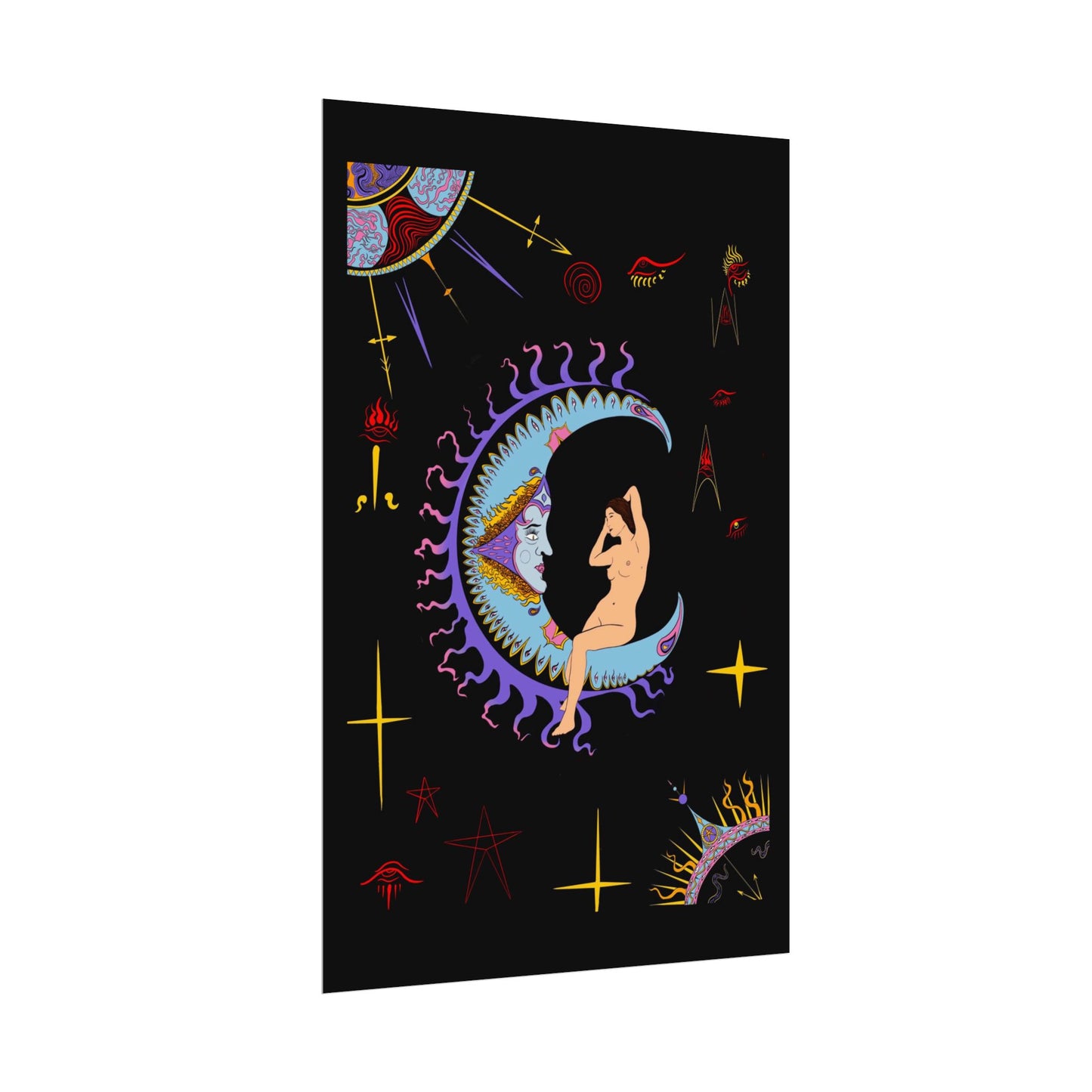 The Moon Tarot Art Print