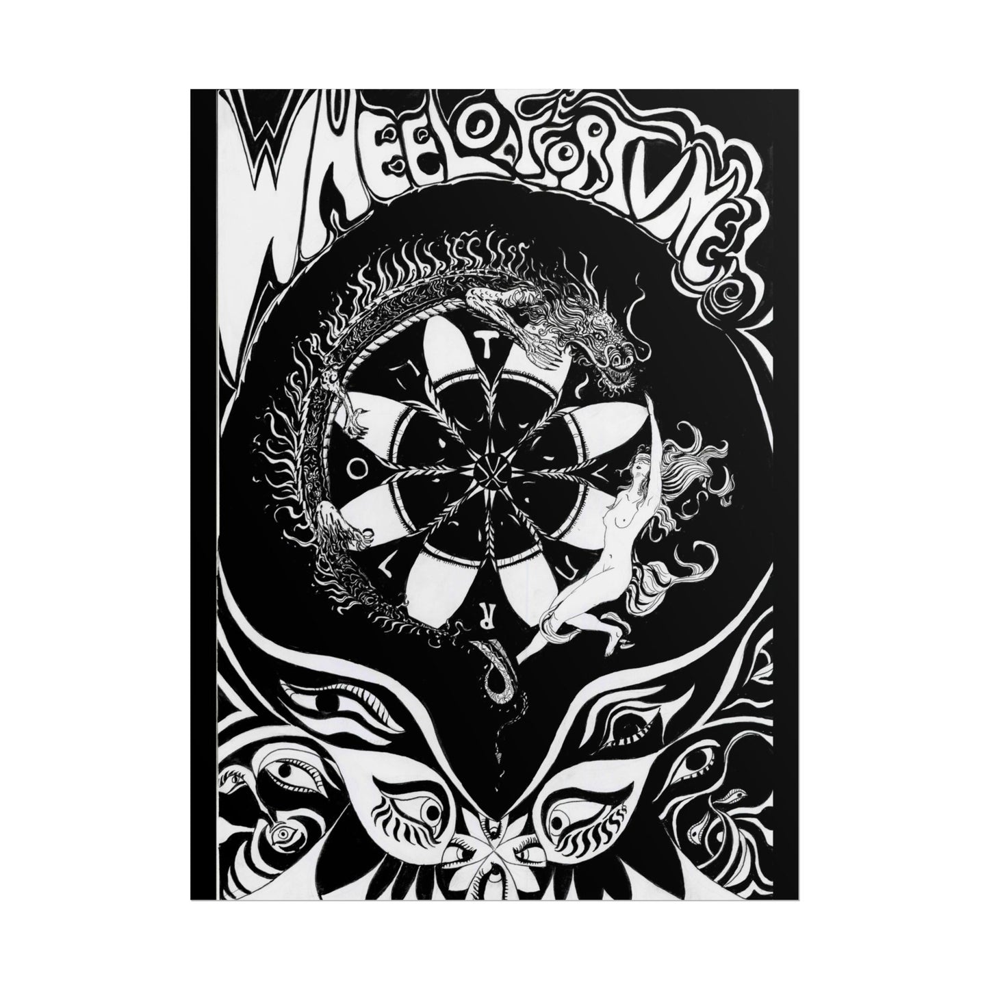 The Wheel of Fortune Tarot Art Print