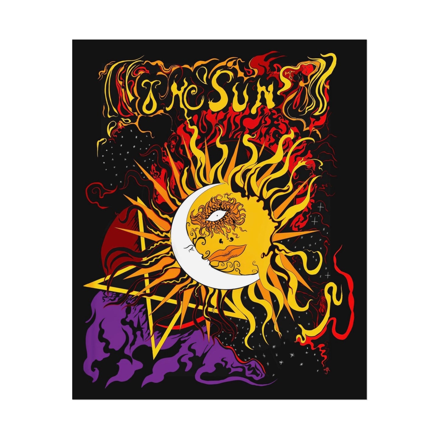 The Sun Tarot Art Print