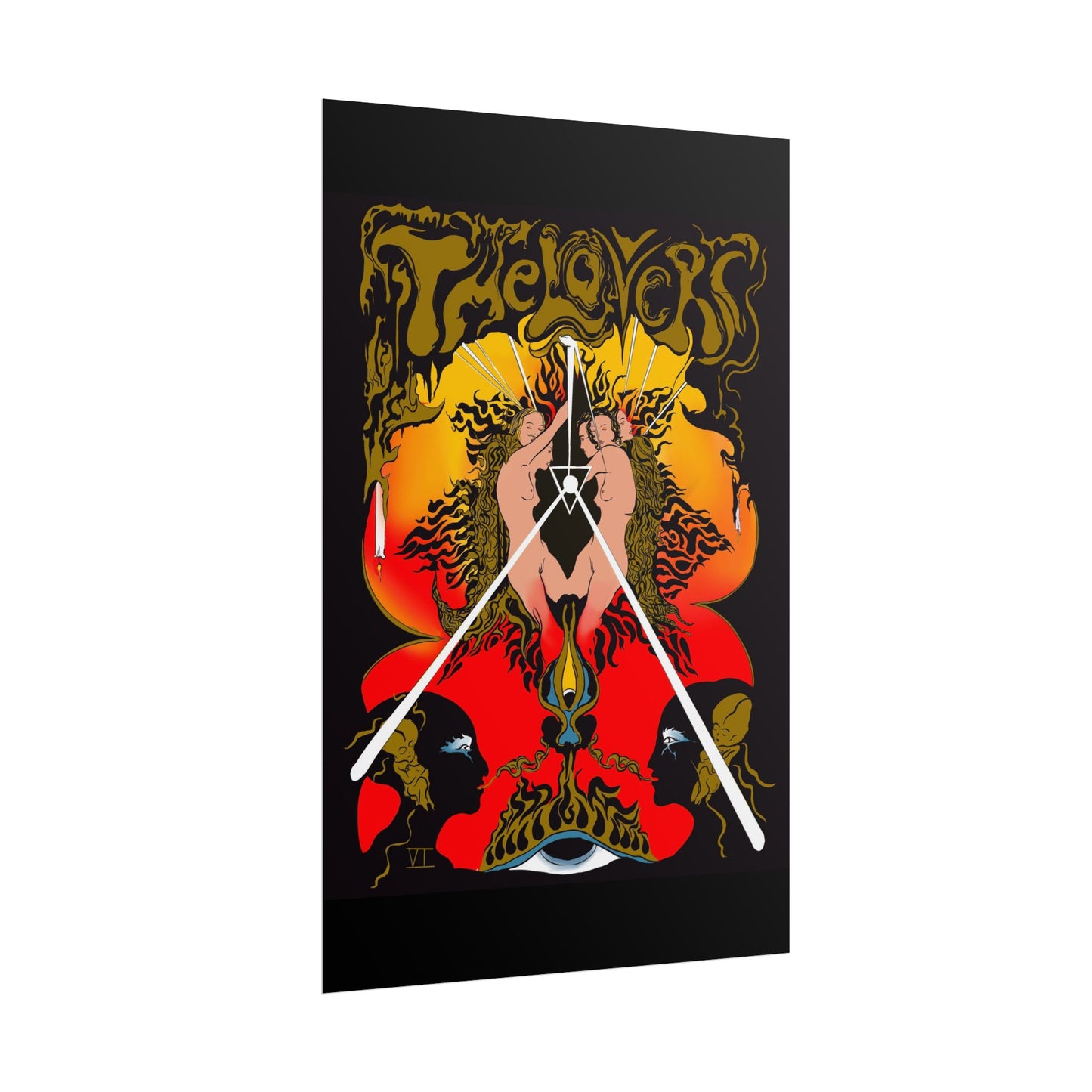 The Lovers Tarot Art Print