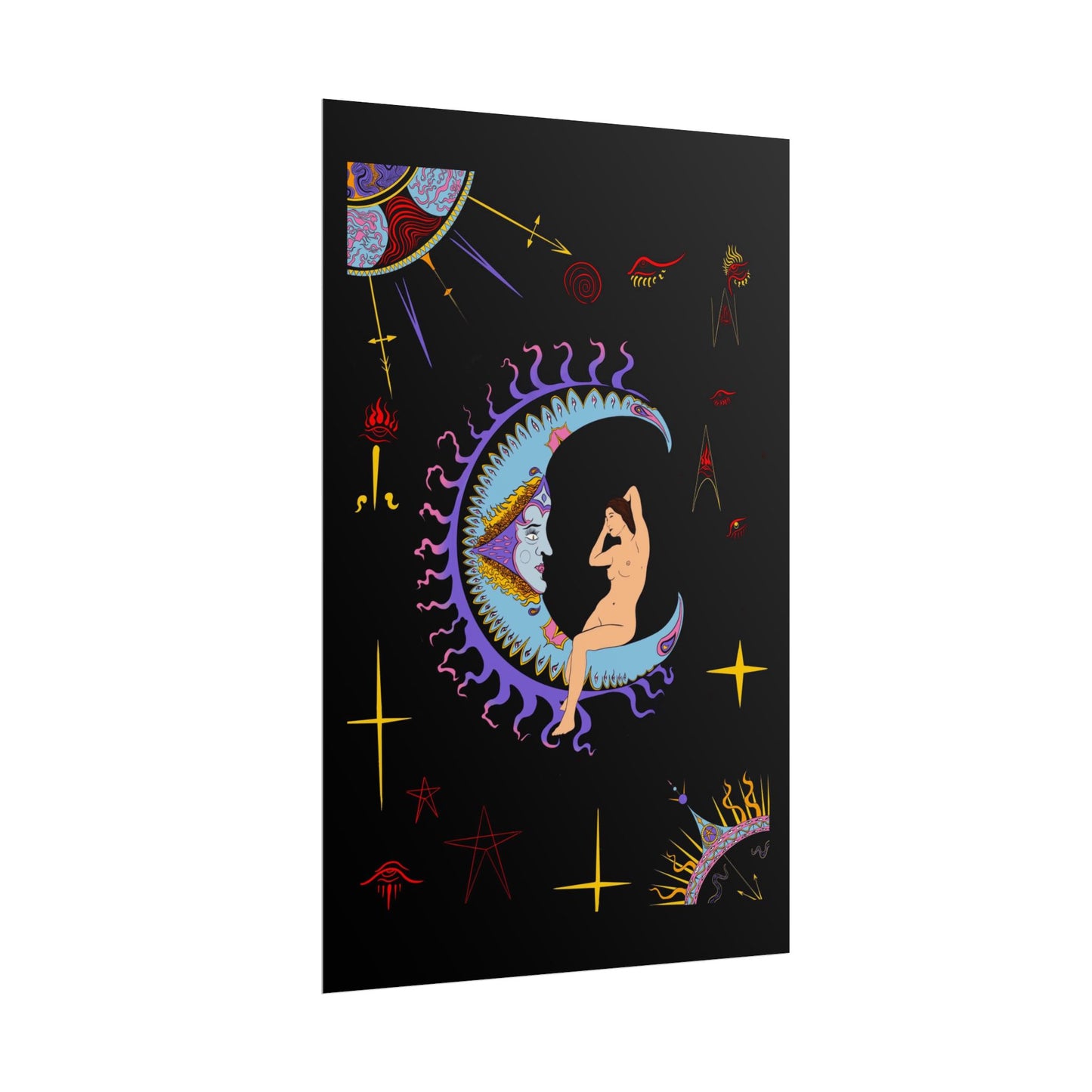 The Moon Tarot Art Print