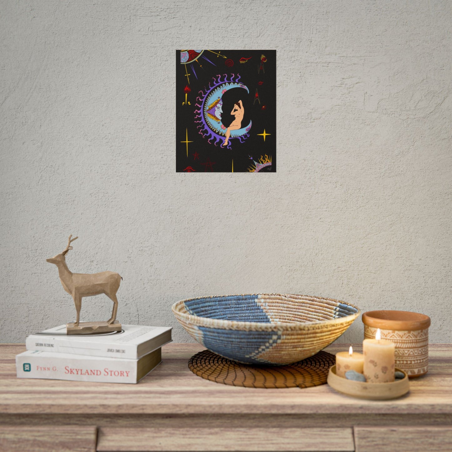 The Moon Tarot Art Print