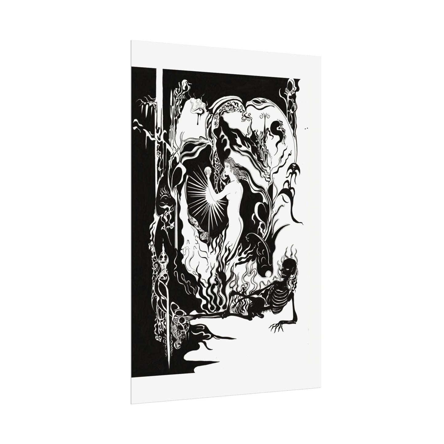 Eros and Thantos art Print