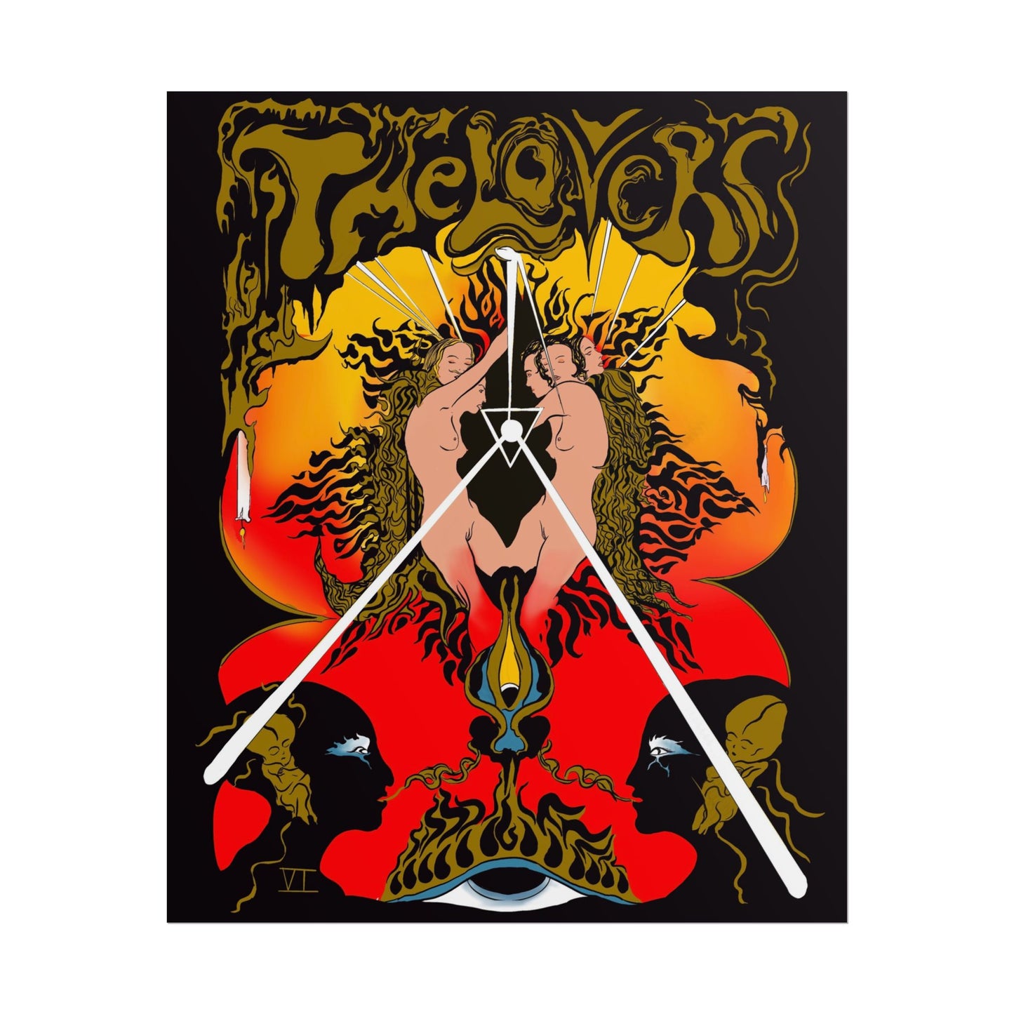 The Lovers Tarot Art Print