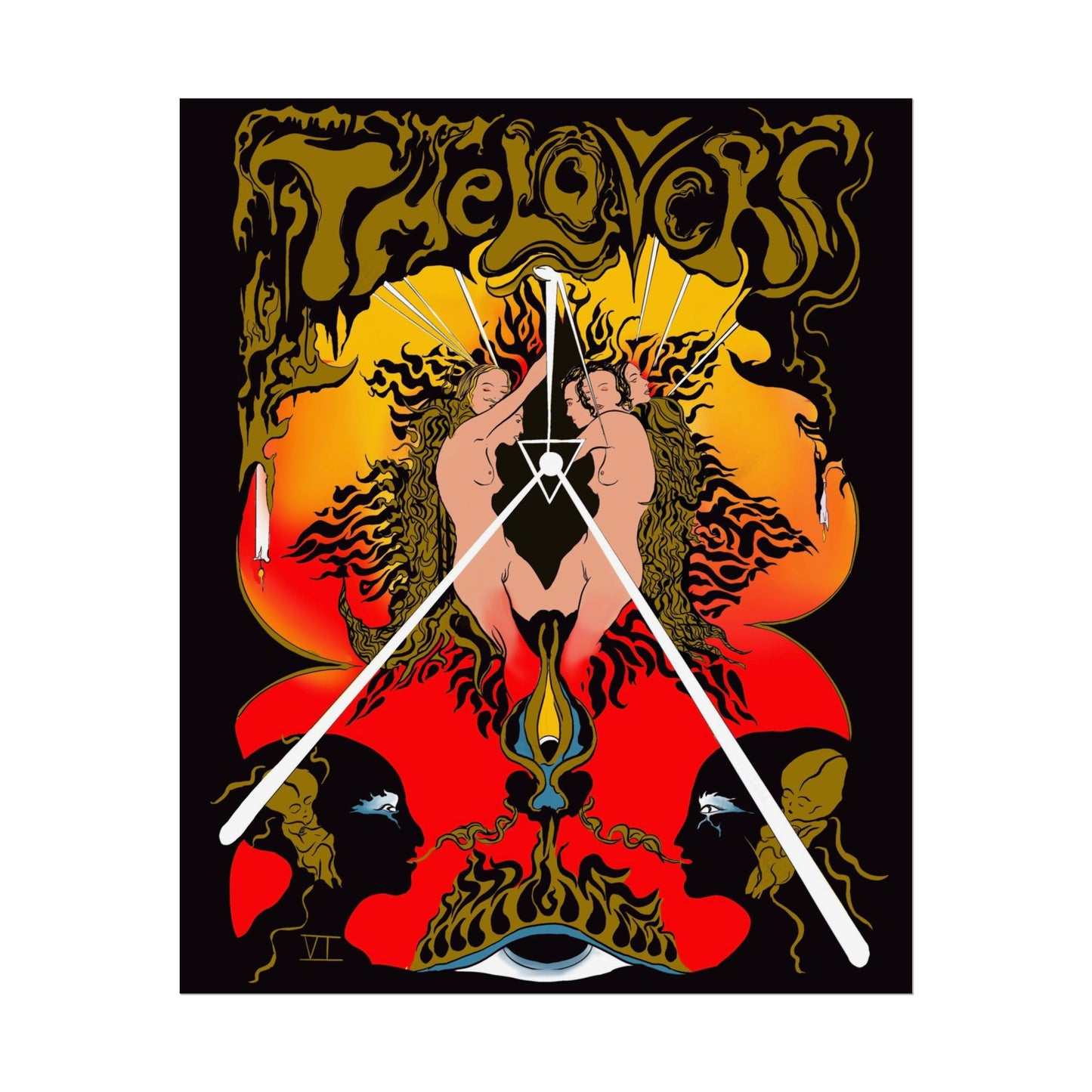 The Lovers Tarot Art Print