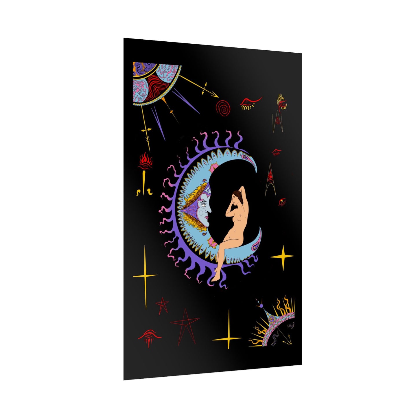 The Moon Tarot Art Print