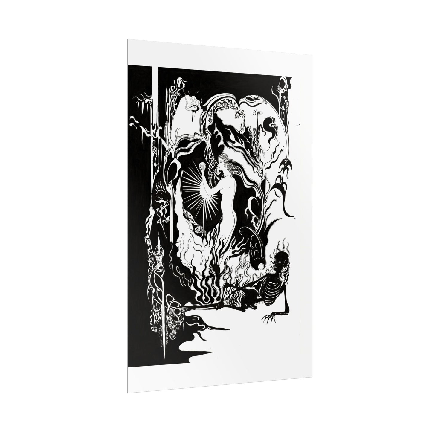 Eros and Thantos art Print