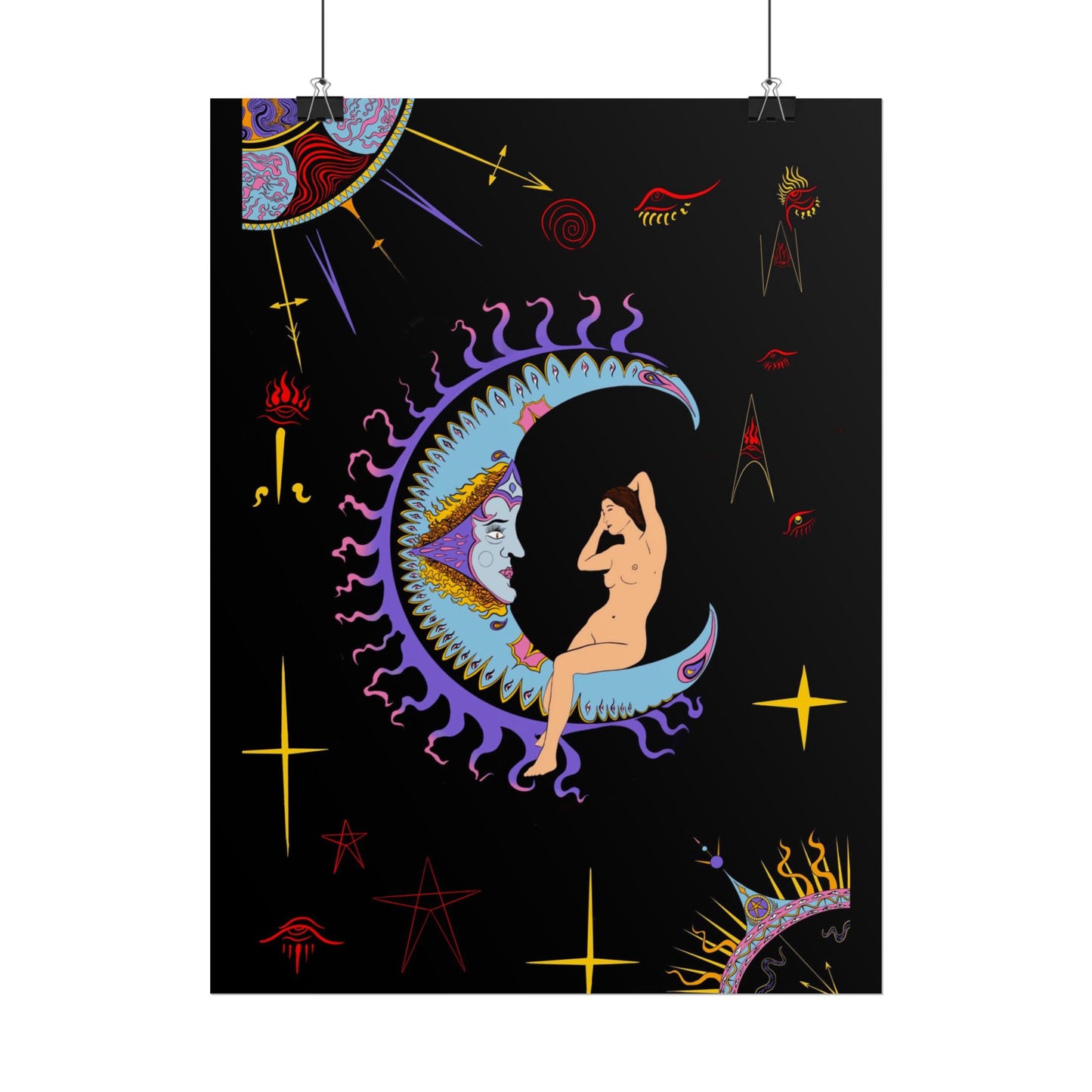 The Moon Tarot Art Print