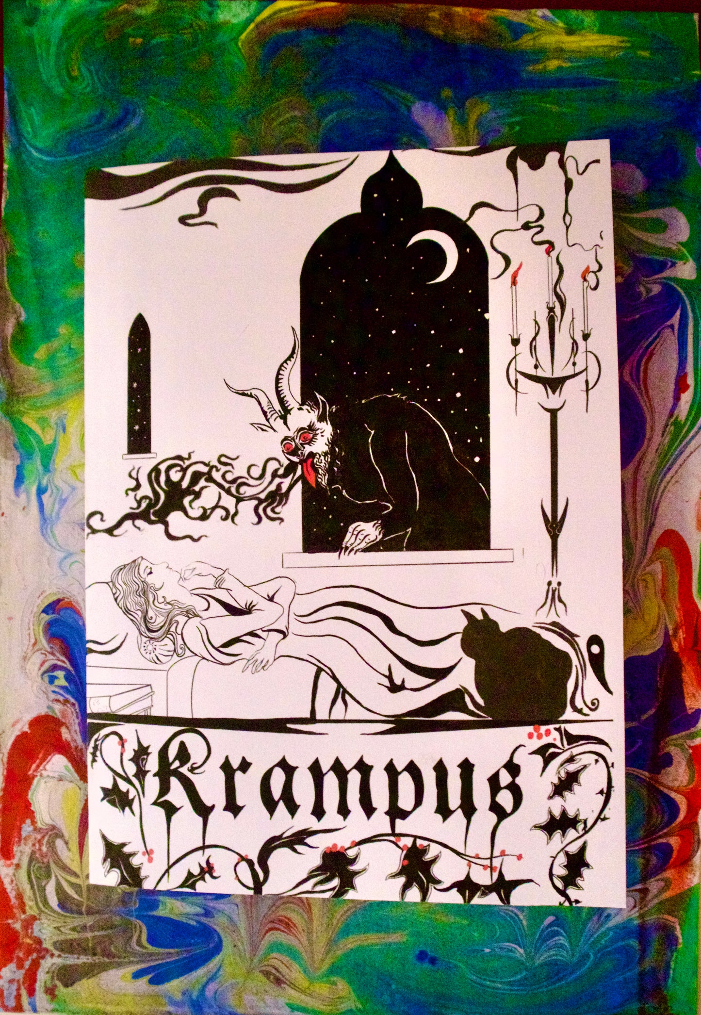 Krampus Christmas Card